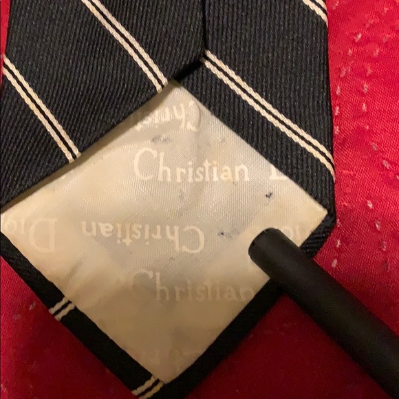 Vintage Christian Dior striped Neck Tie - Picture 10 of 10
